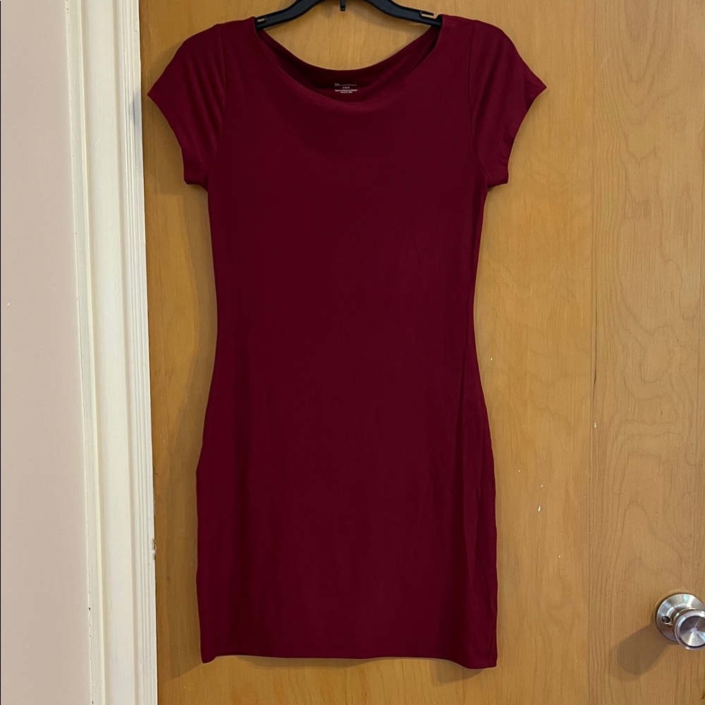No Boundaries Burgundy Mini Dress